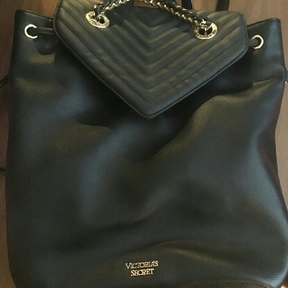 Victoria secret leather backpack